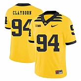 Iowa Hawkeyes 94 Adrian Clayborn Yellow College Football Jersey Dzhi,baseball caps,new era cap wholesale,wholesale hats